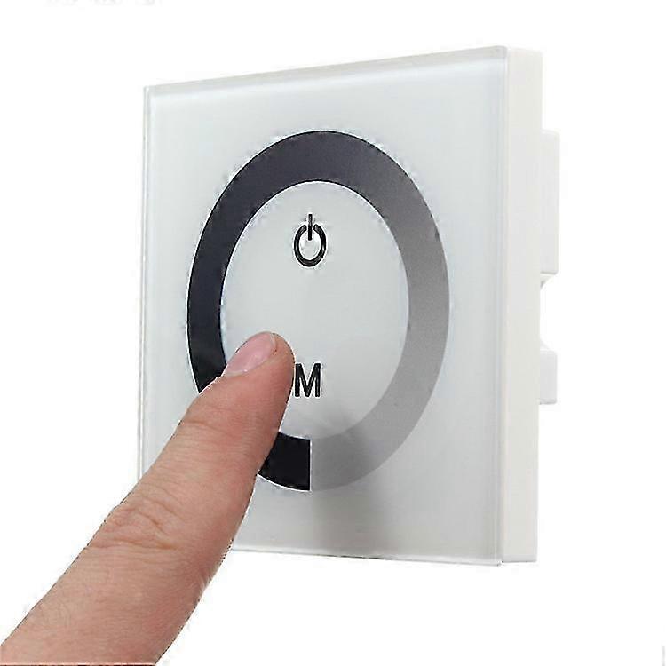 DC 12-24V LED Touch Wall Controller Panel mit Dimmschalter, Weiß