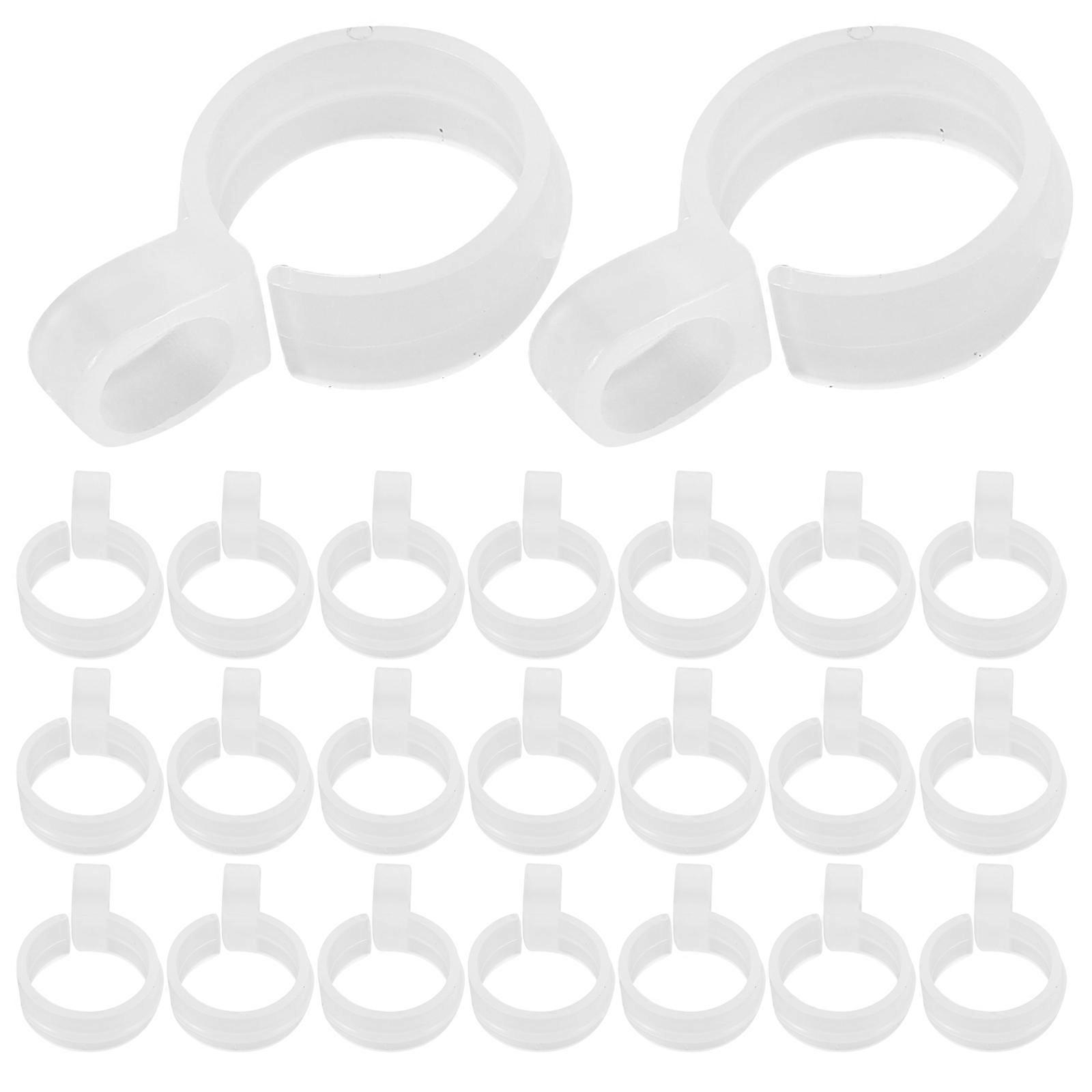Windproof Laundry Hook Plastic Embroidery Frame Fixing Buckle 50Pcs