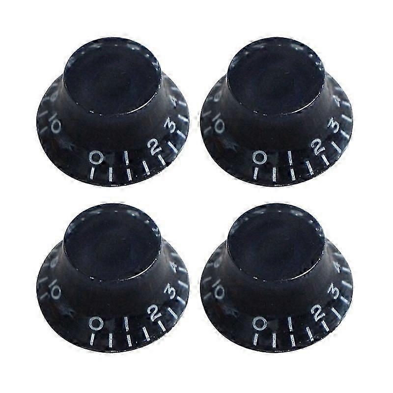 4Pcs/set Plastic Volume Tone Knobs Top Hat Straight Guitar Speed Control Knobs