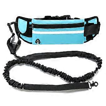 Hand Free Dog Leash for Pet Walking Running Jogging Adjustable Dog Leash Waist Belt Chest Strap Traction Rope C