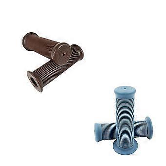 Motorcycle Handlebar Grips for Non-Slip Cycling Grip 1Pair Grey Blue Tpu Vintage