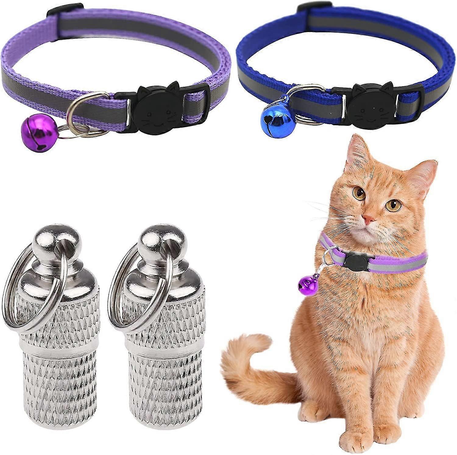 Reflective Cat Collar With Bell,cat Collars Quick Release,reflective Cat Collars Quick Release