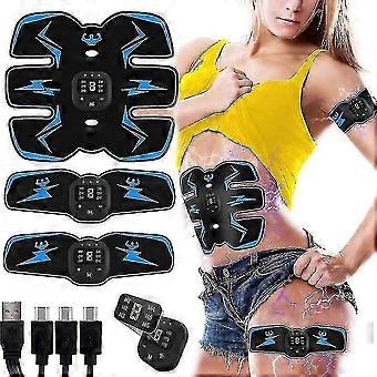 Ems Muscle Toning Belt Electric Abs Stimulator Trainer Abdominal Exerciser Gym Fitness Workout wlgd