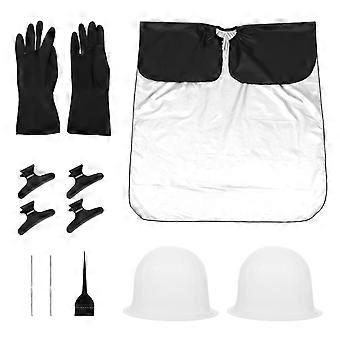 Streaking Cap Salon Use Hair Highlight Tools Kit Silicone Caps Gloves 11Pcs