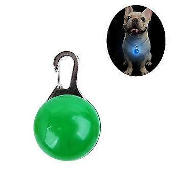 2Pcs Dark Walk Led Sicherheitslicht, Clip-on Hund und Katze Halsband Led Taschenlampe, Haustier Collar Charm Licht grün