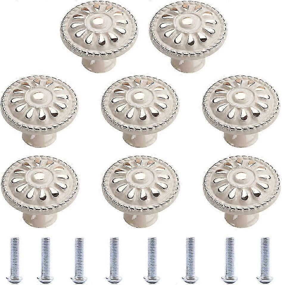 Cabinet Knob 8 Pieces Round Drawer Pull Handle Cabinet Knobs Drawer Knob Cabinet Handle Kitchen Draw
