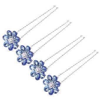 8 stk. U-formet hårnål hårspenne hårspenner rhinestone bobby pins hårnål brud hårnål nål til hår kvinners frøken