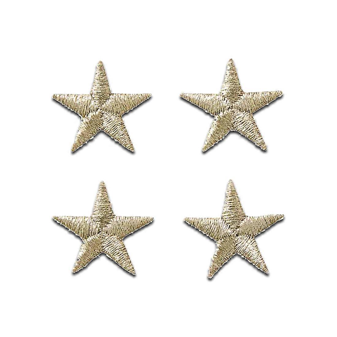 Patch / iron-on patch - Set star - silver - 1.8 x 1.8 cm - patch
