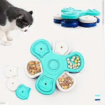 Slow Feeder Bowl, Three-Layer Flower Rotating Puzzle for Dogs, Brain Training Sniffing Obstacle Toy