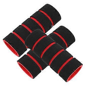 Handlebar Grip Cover Black Sponge for Gym Barbell Pad 12Pcs