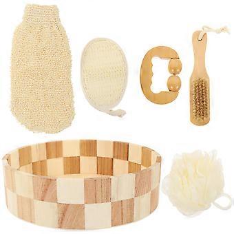 1 sæt Body Scrubber Body Cleaning Tool Body Exfoliating Tool Foot File Bath Balling Handsker