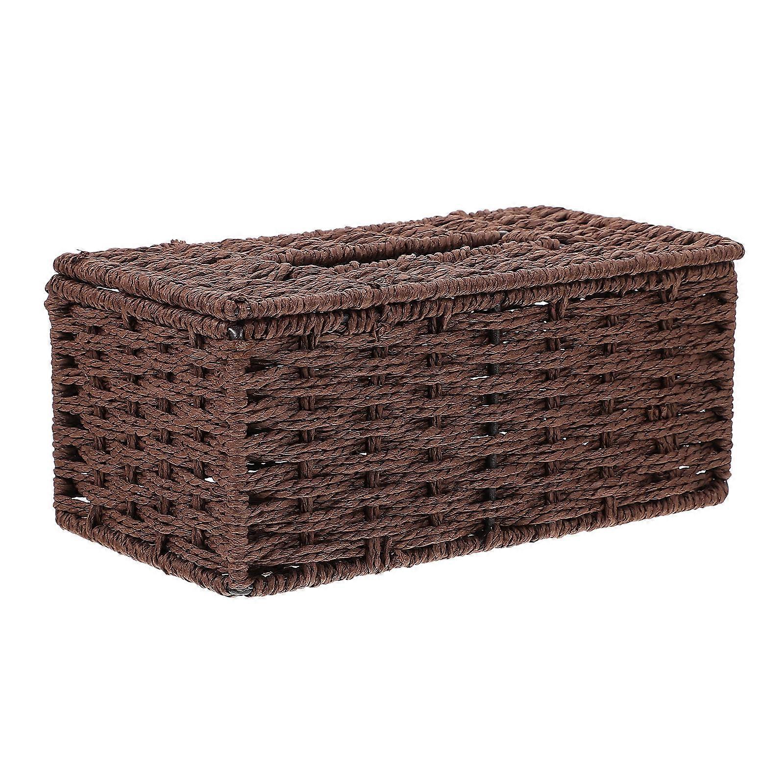 1Pc Multi-functional Kitchen Paper String Napkin Box Paper Rope Woven Paper Box
