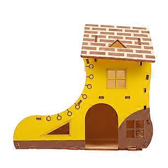 Hamsterklettergerüst aus Holz, Hamsterhütte für Haustierhamster, 1 Stück