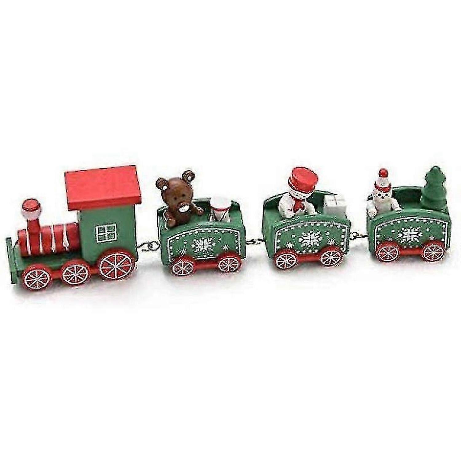 Classic Wooden Toy Train Set