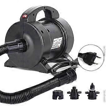 Tragbare 1600W elektrische Pumpe Luftmatratzenpumpe Schnelles Aufblasen Elektrische Luftpumpe Inflator-Deflator mit 2 Düsen für Luftbett-Floßboot