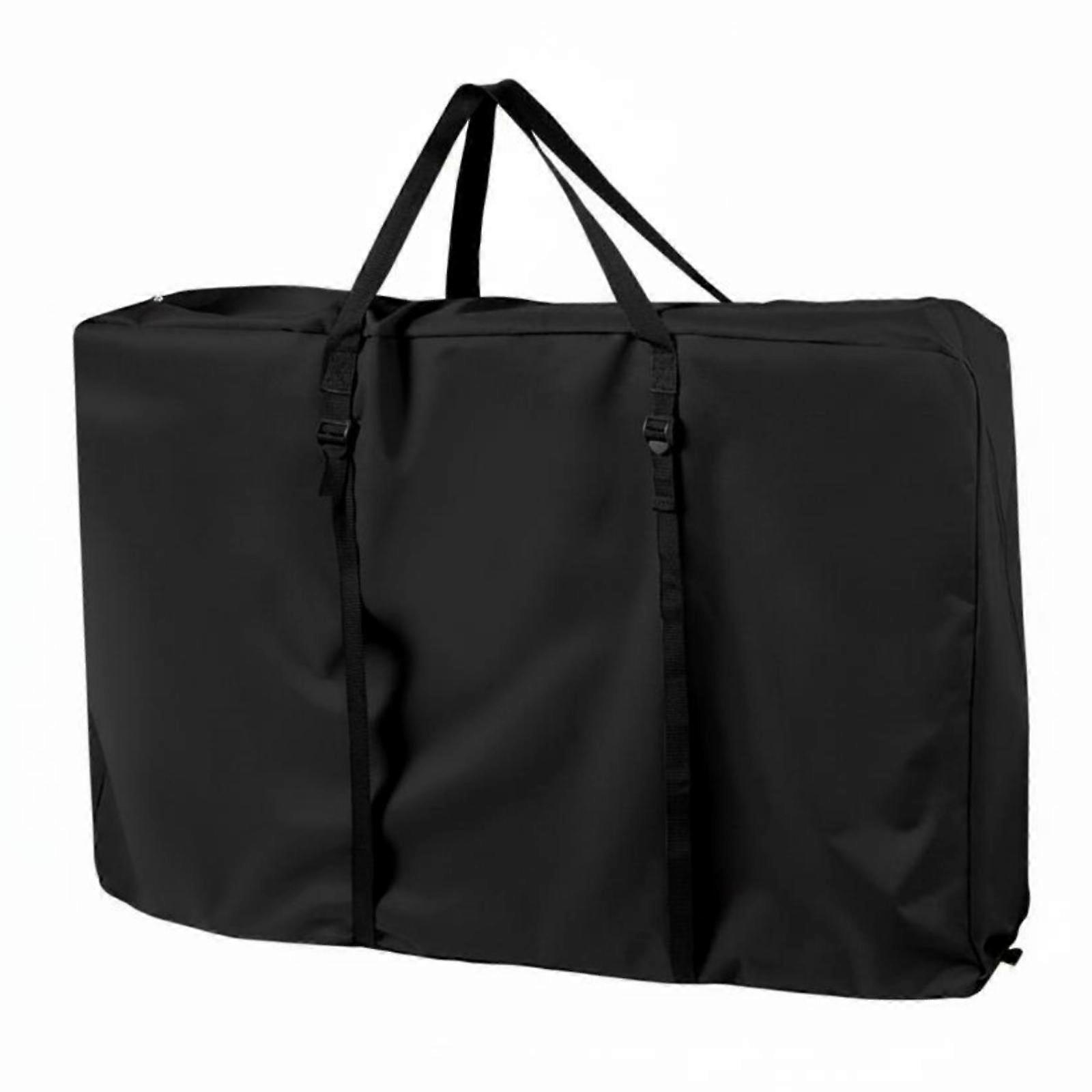 Black Storage Bag Zippered Folding Bag Soft Material
