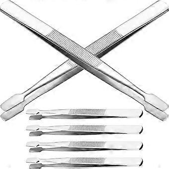 Silver 6Pcs False Eyelash Clamps Made from Stainless Steel for Adults