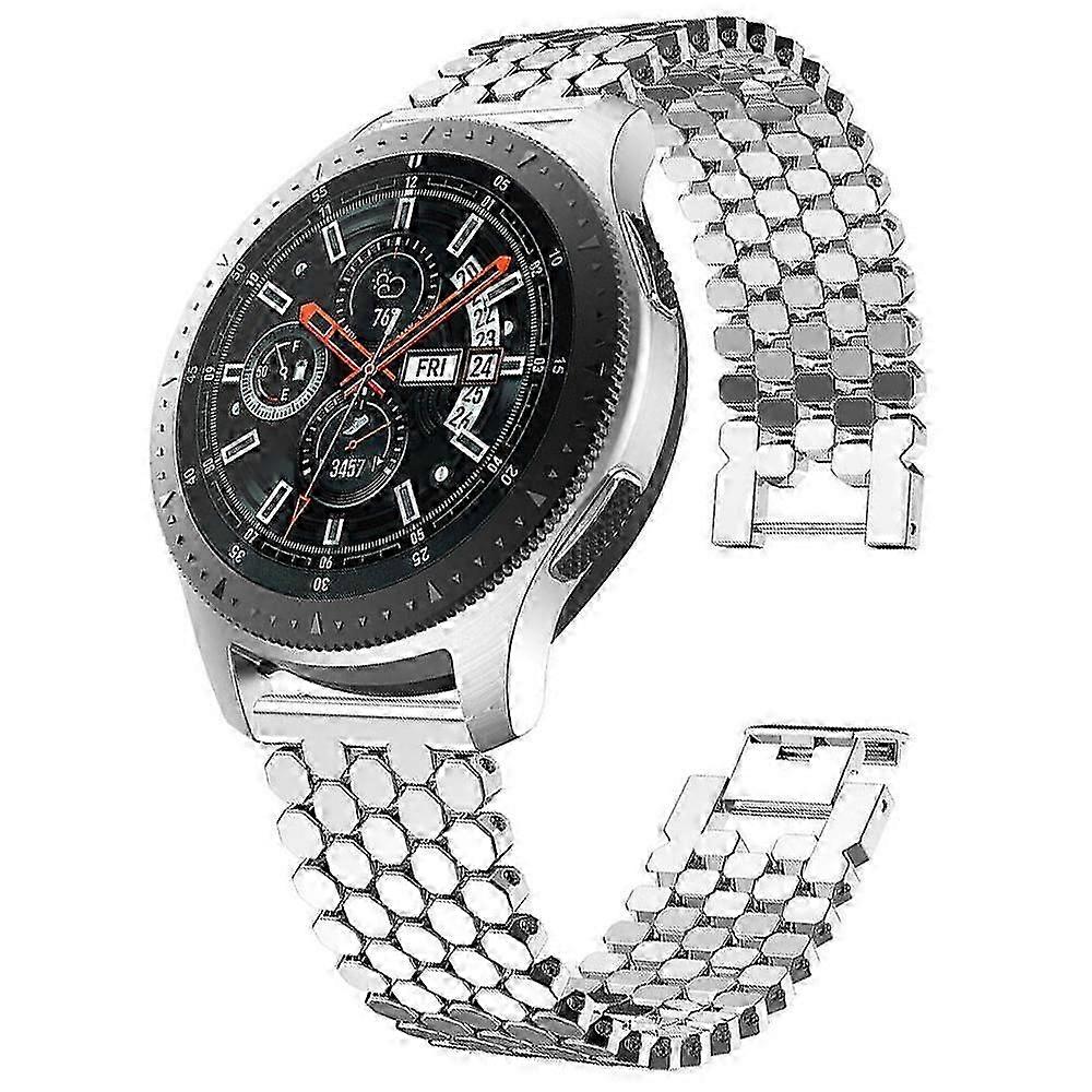 xDfind Fish Scale Texture Metal Watch Band