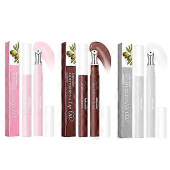 3pcs Moisturize Natural Nourishing Lip Oil Set, Hydrating Lip Gloss, Moisturizing Lip Glow Oil, Shine & Mirrored Finish, Make Up, Lip Plumper Gloss Fo