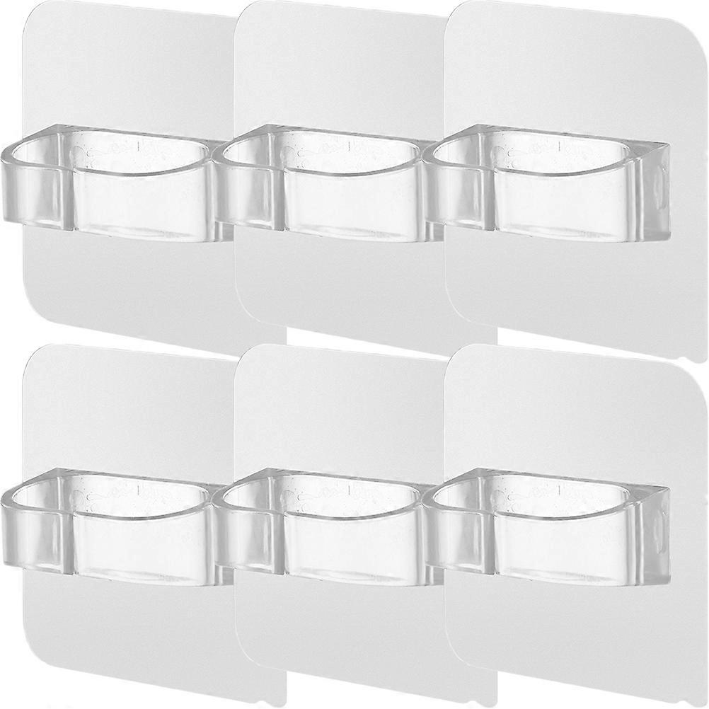 Self Adhesive Hooks Wall Hanging Hooks for Decoration 24Pcs Transparent