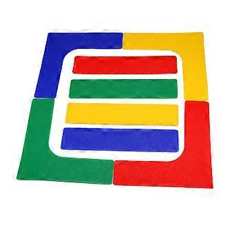 Ground Line Label Tennis Court Line for Sports Use 16Pcs Assorted Color PVC