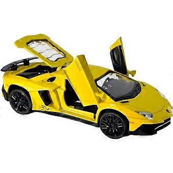 Alloy Collectible Lamborghini Toy Vehicle Pull Back Die-Cast Car Model with Lights and Sound [MI]
