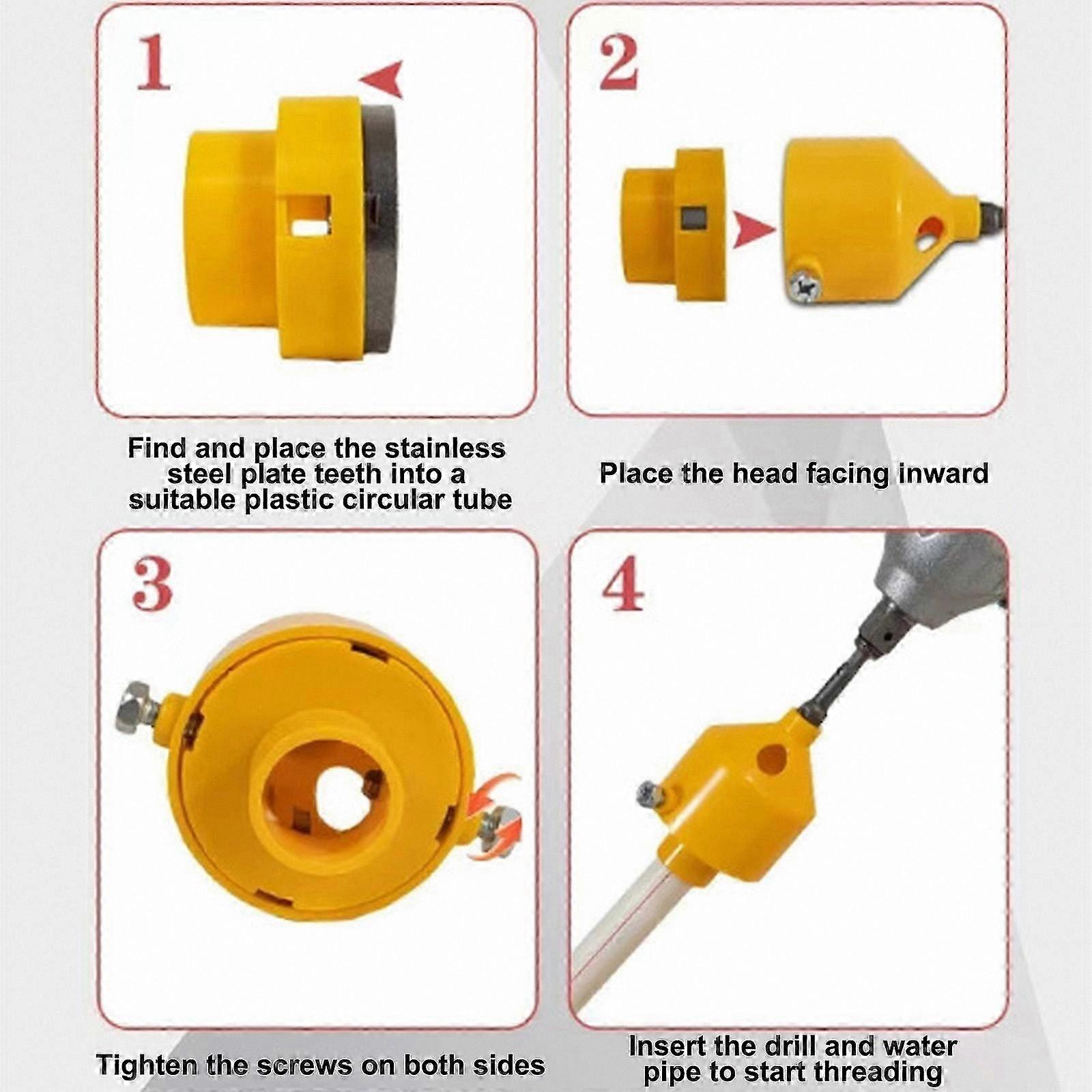 Plastic Pipe Threading Tool Kit with PVC Tap Die Set