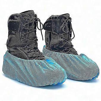 100 Pack (50 Pairs) Premium Thick Disposable Shoe Covers - Waterproof Slip-Resistant compatible with Indoor & Outdoor Use