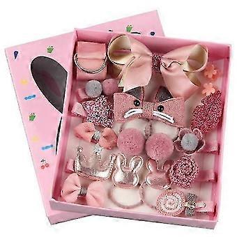 Ensemble de 18 accessoires pour cheveux à nœud papillon fleuri
