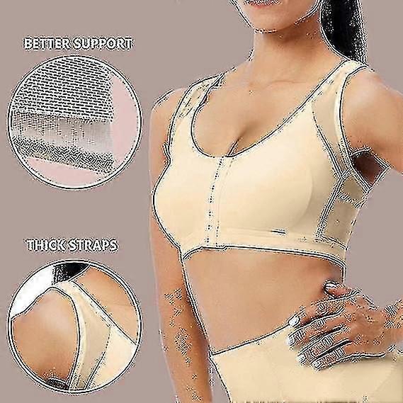 Front Closure Post-surgery Compression Bra For Post-surgical Recovery