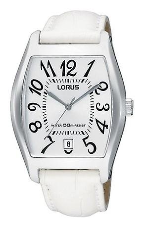 Lorus Watches Quartz Analog Woman Watch with RxH59GX8 Cowskin Bracelet