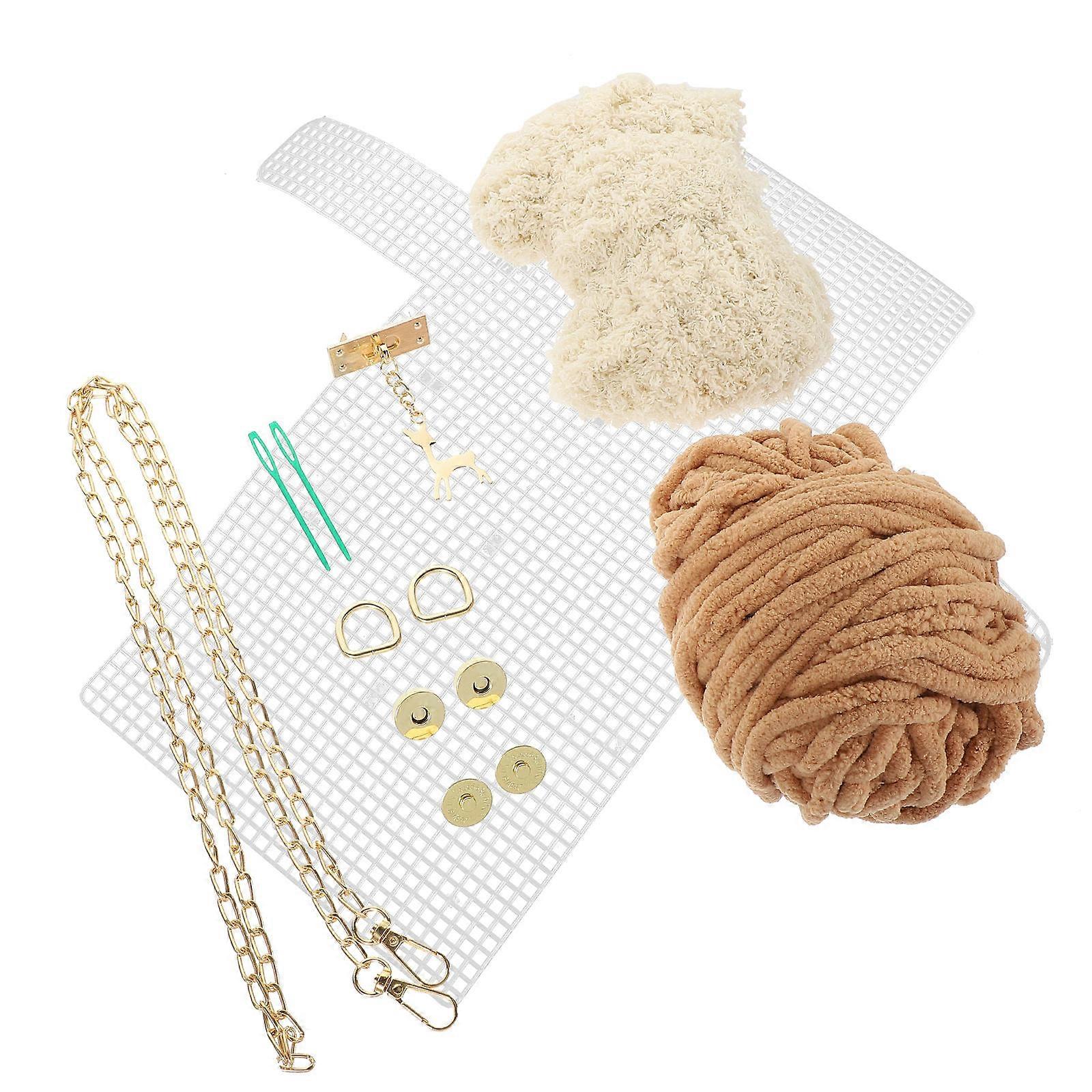 Handmade Woven Bag Material Kit for 1Set DIY Stitching Practical Set