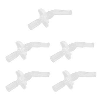5 Pack Silicone Straw Tips, Food Grade Drinking Straw Accessories for Water Bottles, Tooth-Friendly Soft Silicone Tips for Kids and Adults YLW