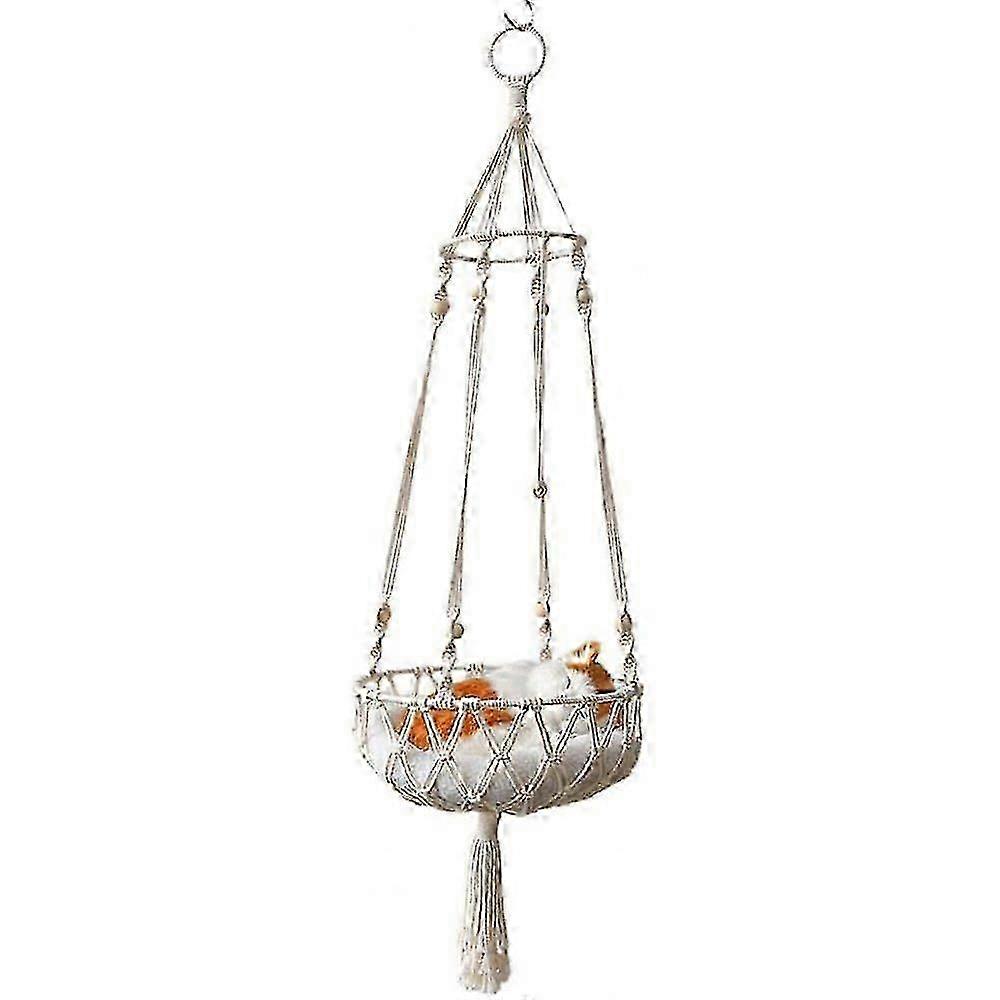 Macrame Cat Hammock Indoor Use