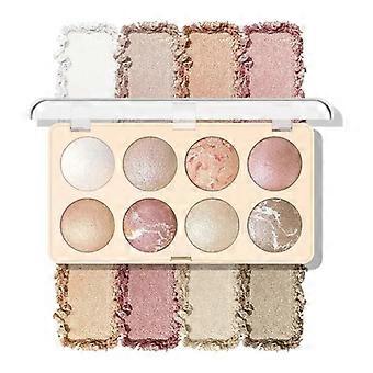 Oogschaduwpalette met 8 kleuren, met gecoördineerde tinten voor make-up, kleur 01.