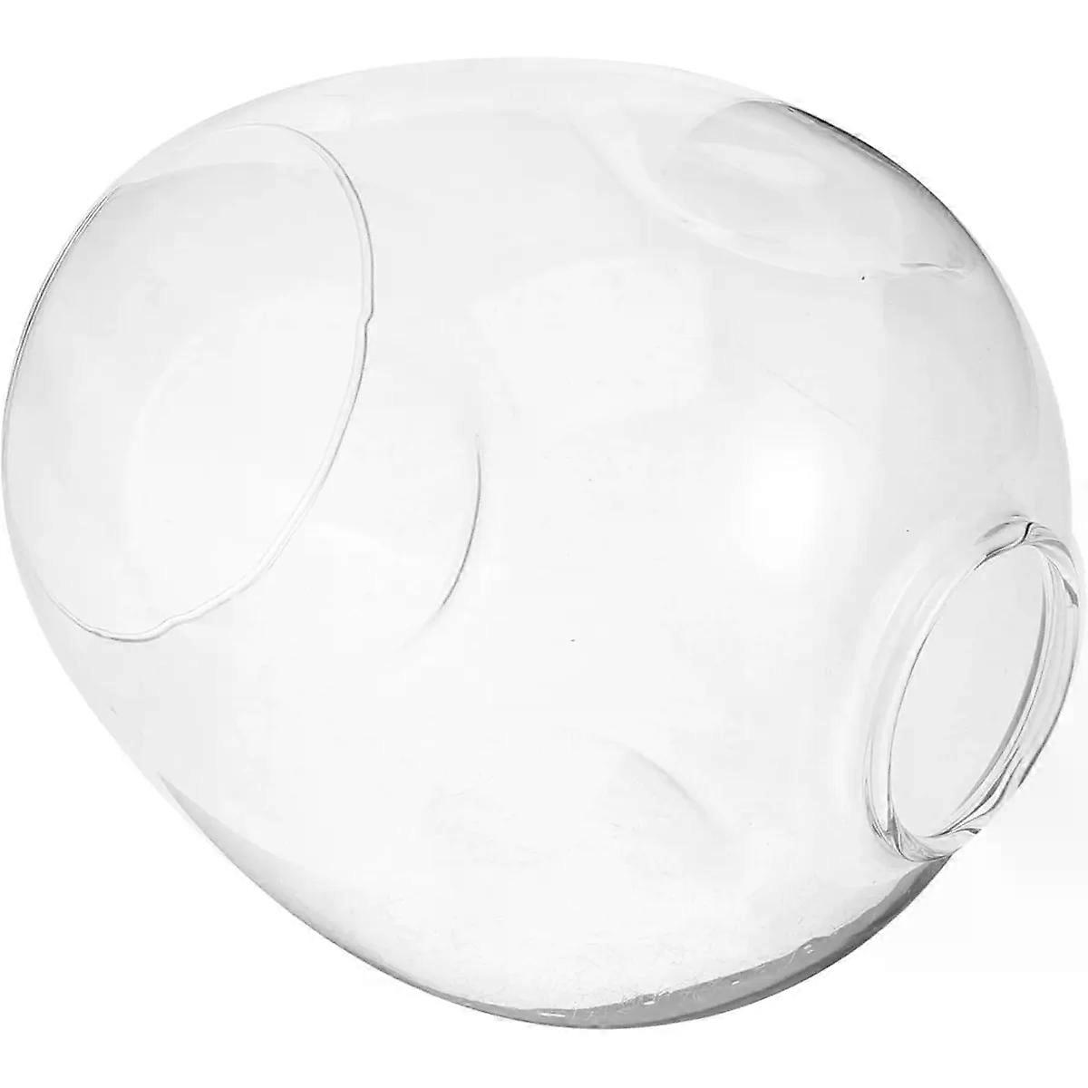Glass Pendant Lamp Shade Replacement, E27 Ring Cap, Concave Texture