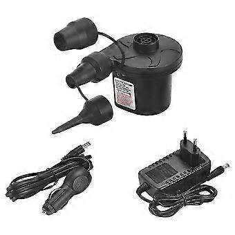 Electric Air Mattress Pump with 3 Nozzles & Car Adapter Ideal for Inflatable Boat, Air Mattress Beds, Swimming Ring EU-SNNGV