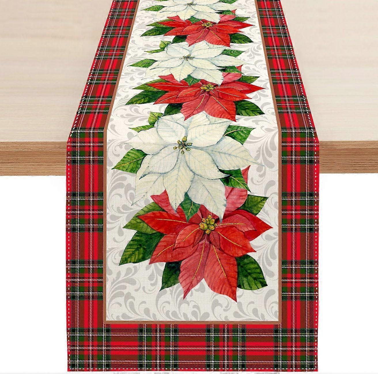 Winter Floral Table Runner