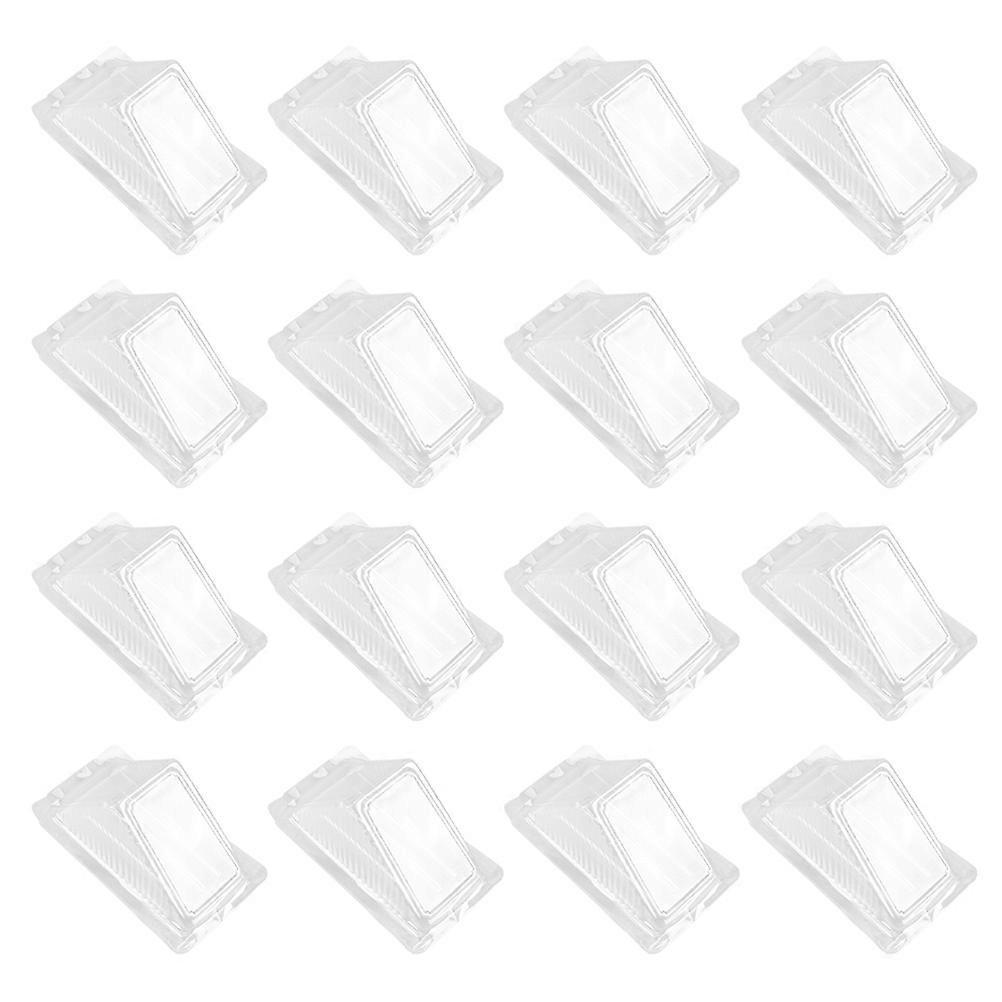 60pcs Clear Sandwich Packaging Boxes Plastic Cake Packing Boxes Sandwich Boxes
