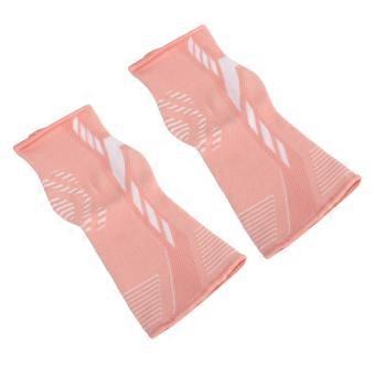 2pcs gestrickter Knöchelprotektor Basketball Volleyball Sport Knöchelschutz schützende Sportschutzausrüstung Pink M