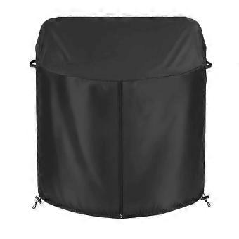 Round Trampoline Cover, Waterproof Weather-Resistant 420D Oxford Cloth, Protective Outdoor Trampoline Accessory, Black