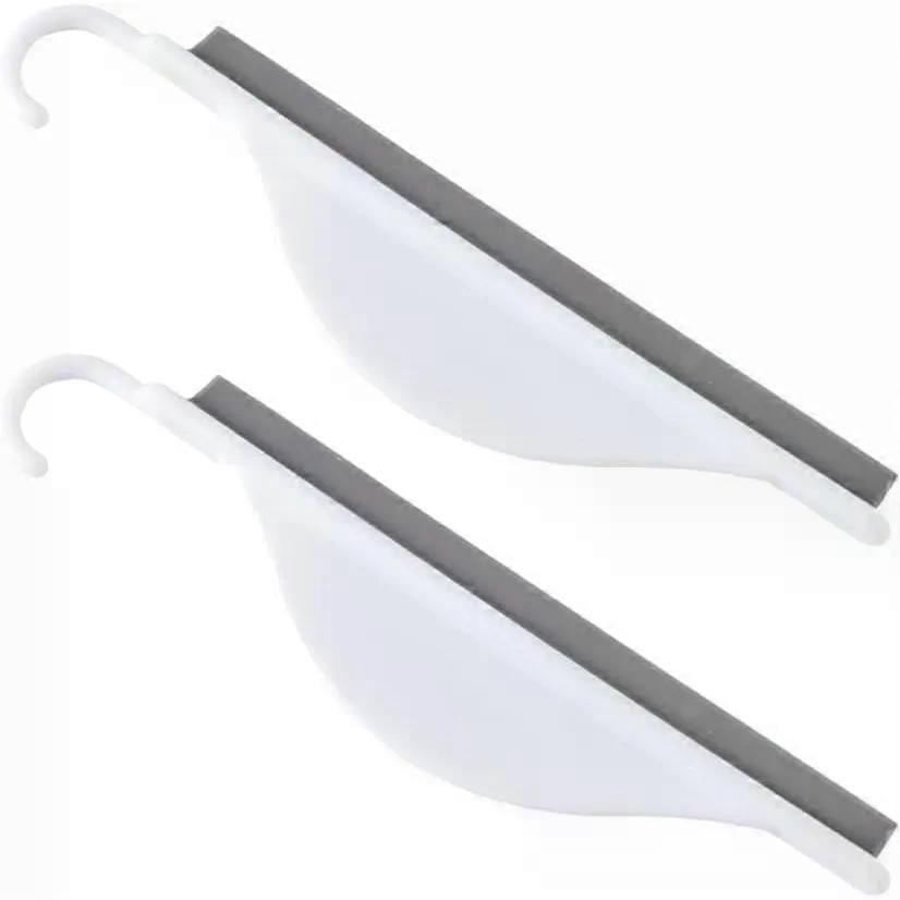 2pcs Silicone Squeegee with Handle for Bathroom Window Cleaning