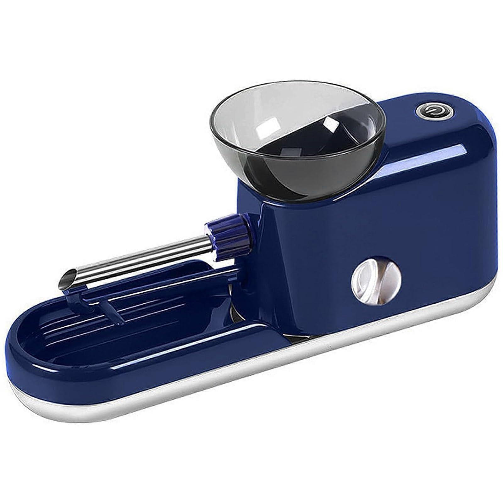 Automatic Electric Cigarette Rolling Machine Blue, Adjustable Tightness Control, 6.5mm 8mm Tubes