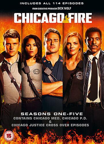 Chicago Fire Staffel 1-5 DVD (2017) Jesse Spencer cert 15 30 discs - Region 2