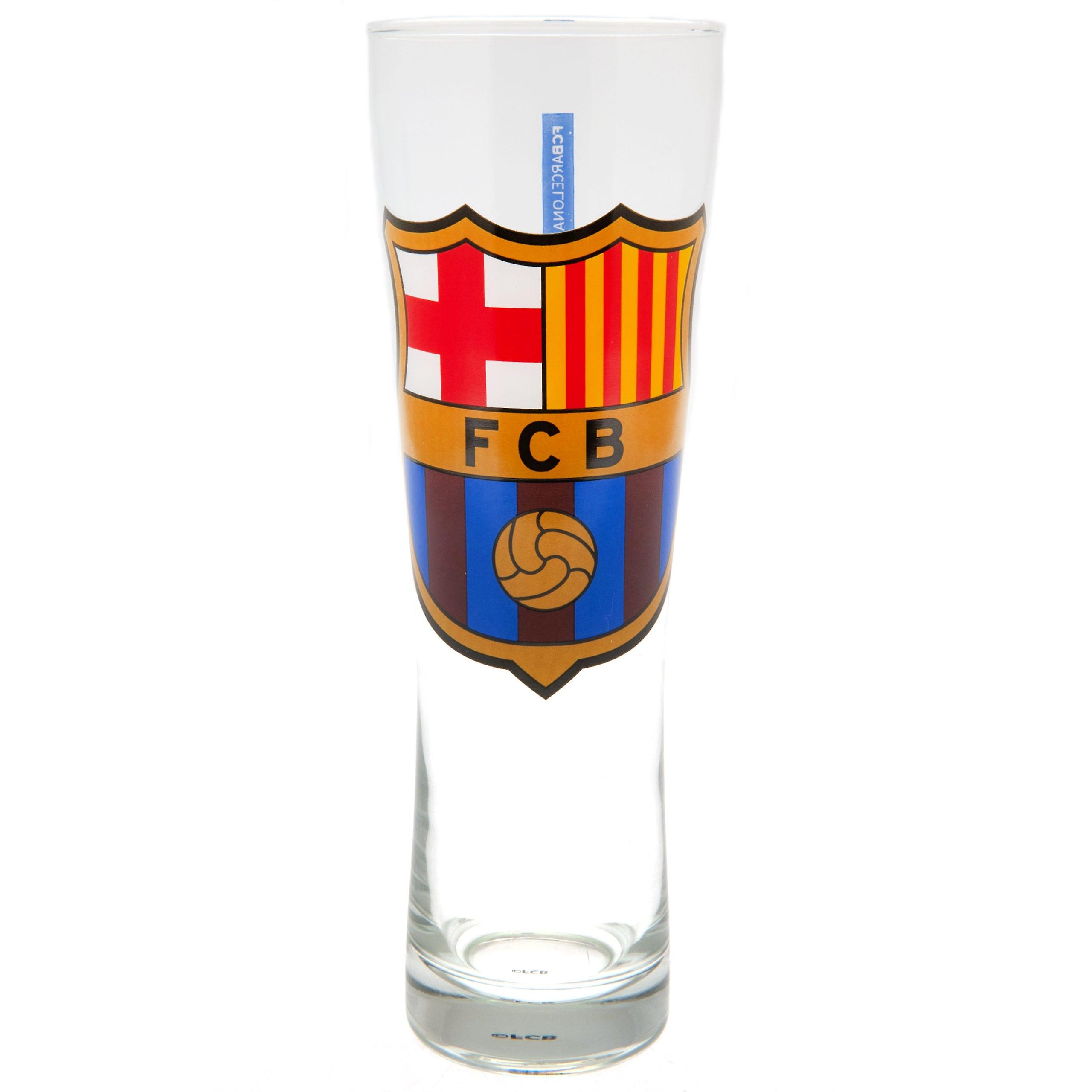 Fc Barcelona Tall Beer Glass Cr