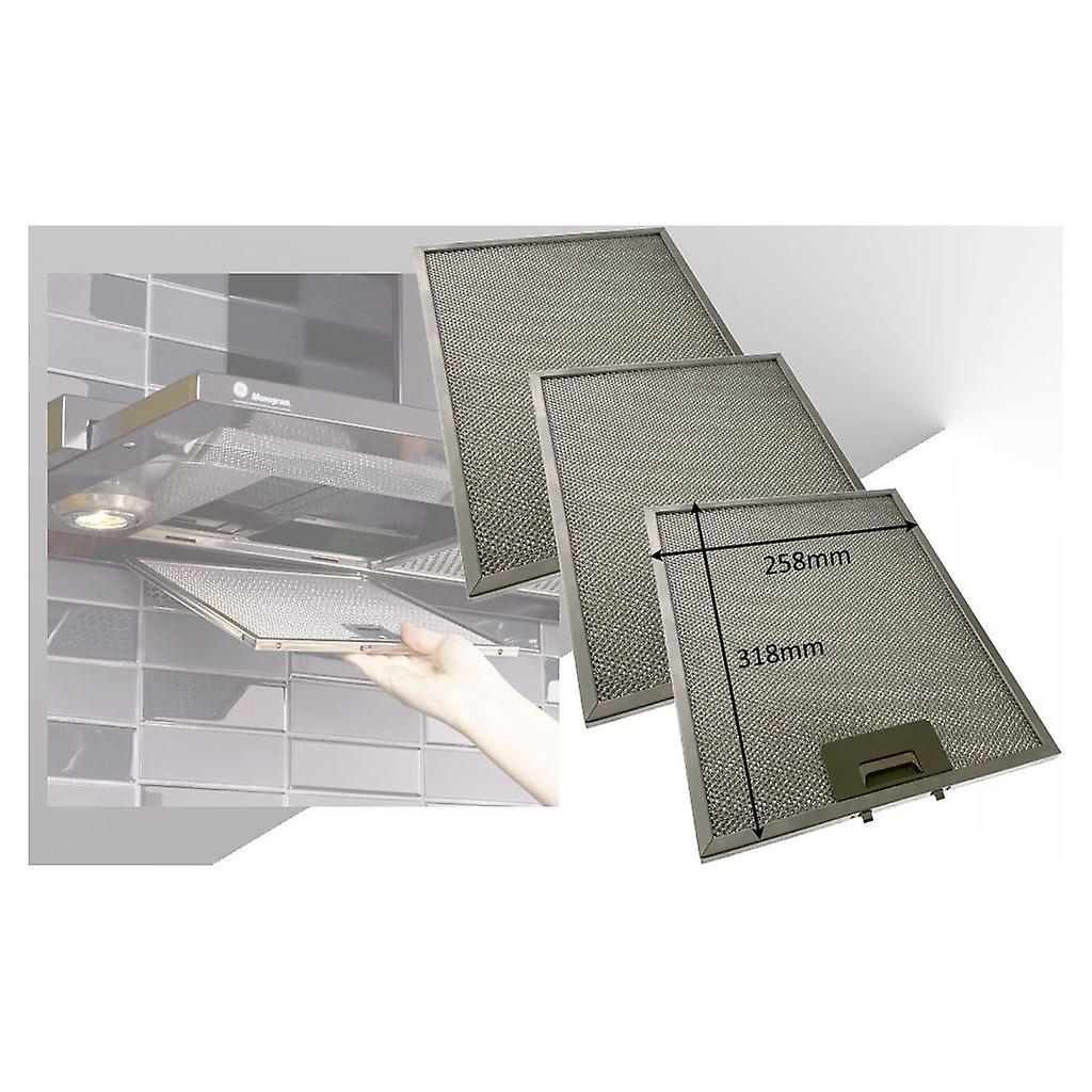 3 x Universal Cooker Hood Metal Grease Filter 258mm x 318mm Fruugo AU