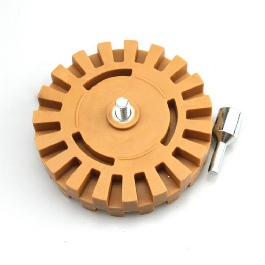 Pneumatic Rubber Eraser Wheel w/Drill Adapter 20mm Thickness