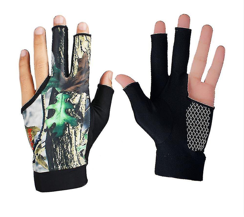 Billardhandschuhe 3 Finger Pool Handschuhe Brücke Handschuhe Pool Handschuhe Pool Handschuhe - Camo-l