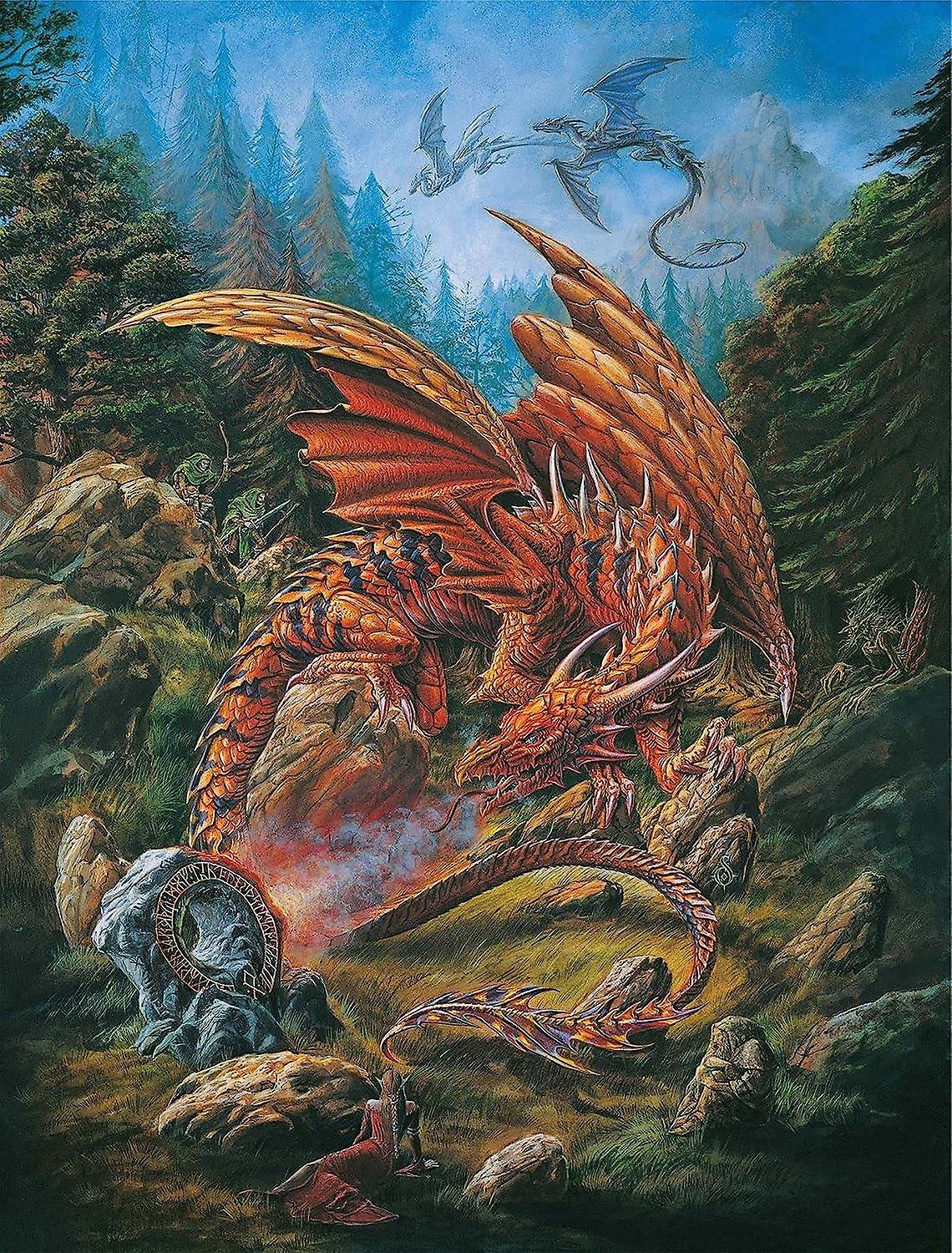 Dragons of the Runering Jigsaw Puzzle (1000 Teile)