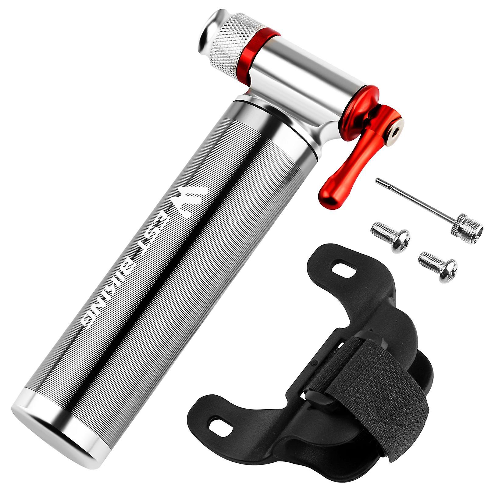 Mini Bike Pump CO2 Inflator Road Mountain Bikes Bicycle Tire Pump for Presta and Schrader
